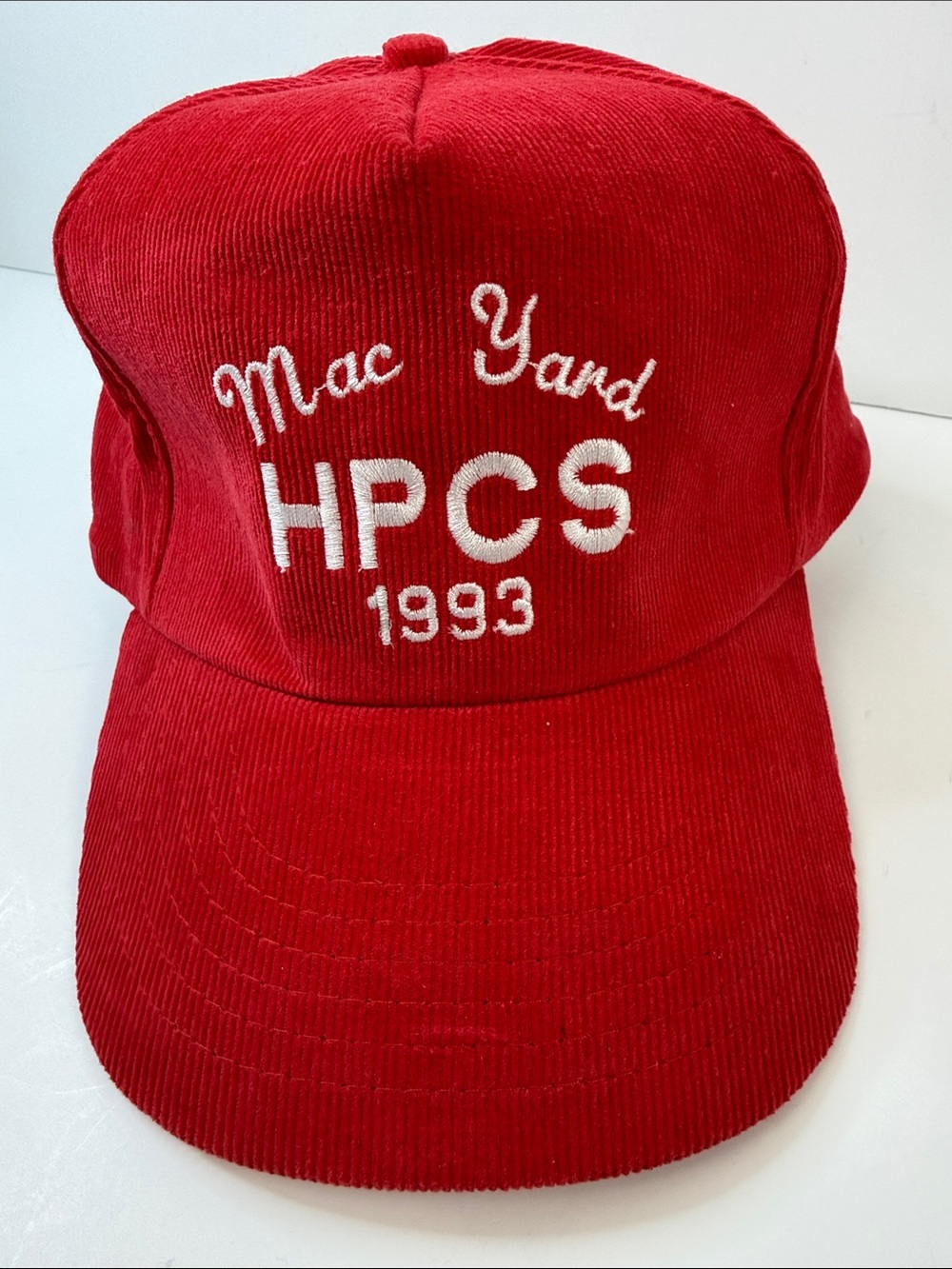 HPCS 1993 Red Corduroy Cap